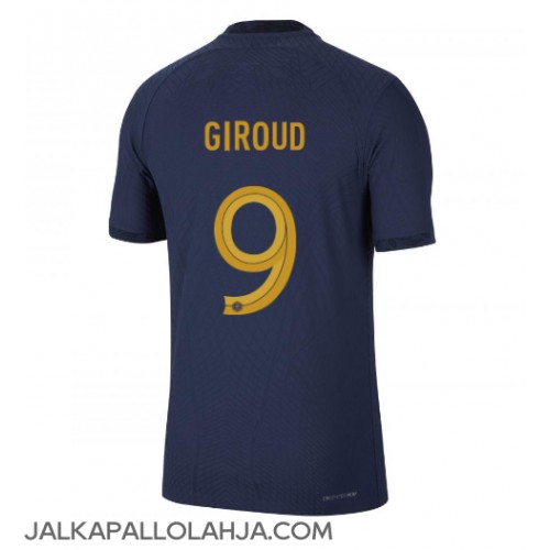 Ranska Olivier Giroud #9 Kopio Koti Pelipaita MM-kisat 2022 Lyhyet Hihat